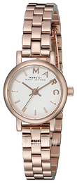 Marc by Marc Jacobs Baker Biały/Stal w kolorze różowego złota Ø20 mm MBM3431