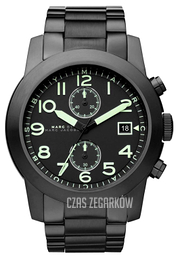 Marc by Marc Jacobs Larry Chronograph Czarny/Stal Ø46 mm MBM5032