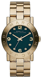 Marc by Marc Jacobs Amy Zielony/Stal w odcieniu złota Ø36 mm MBM8609