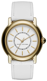 Marc by Marc Jacobs Dress Biały/Skóra Ø34 mm MJ1449