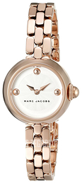 Marc by Marc Jacobs Dress Biały/Stal w kolorze różowego złota Ø27 mm MJ3458
