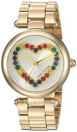 Marc by Marc Jacobs Dress Kremowy/Stal w odcieniu złota Ø34 mm MJ3544
