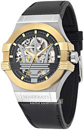 Maserati Potenza Czarny/Skóra Ø42 mm R8821108029