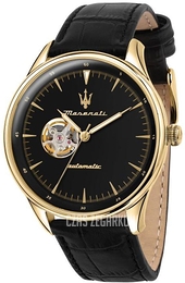 Maserati Tradizione Czarny/Skóra Ø45 mm R8821146001