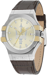 Maserati Potenza Szampański/Skóra Ø42 mm R8851108017