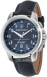 Maserati Successo Niebieski/Skóra Ø44 mm R8851121003