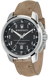 Maserati Successo Czarny/Skóra Ø44 mm R8851121004