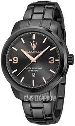 Maserati Successo Czarny/Stal Ø44 mm R8853121008