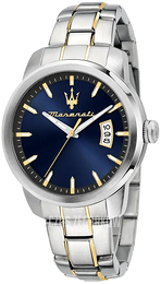 Maserati Successo Niebieski/Stal w odcieniu złota Ø42 mm R8853121011