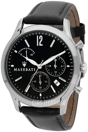 Maserati Tradizione Czarny/Skóra Ø40 mm R8871625002