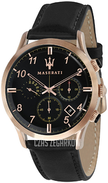 Maserati Ricordo Czarny/Skóra Ø42 mm R8871625004
