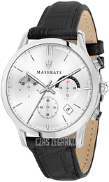 Maserati Ricordo Srebrny/Skóra Ø42 mm R8871633001