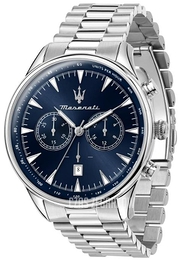 Maserati Tradizione Niebieski/Stal Ø45 mm R8873646005