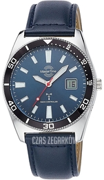 Master Time Classic Niebieski/Skóra Ø42 mm MTGA-10855-31L
