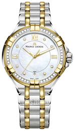 Maurice Lacroix Aikon Lady Quartz Biały/Stal w odcieniu złota Ø35 mm AI1006-DY503-171-1