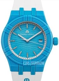 Maurice Lacroix Aikon Niebieski/Guma Ø40 mm AI2008-AAAA1-3A0-0