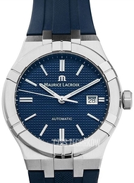 Maurice Lacroix Aikon Niebieski/Guma Ø42 mm AI6008-SS000-430-4