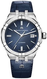 Maurice Lacroix Aikon Niebieski/Skóra Ø42 mm AI6008-SS001-430-1