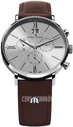 Maurice Lacroix Eliros Srebrny/Skóra Ø40 mm EL1088-SS001-110-002