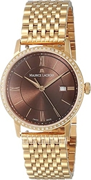 Maurice Lacroix Eliros Date Ladies Brązowy/Stal w kolorze różowego złota Ø30 mm EL1094-PVPD6-710-1