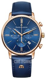 Maurice Lacroix Eliros Chronograph Niebieski/Skóra Ø40 mm EL1098-PVP01-411-1