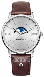 Maurice Lacroix Eliros Moonphase Srebrny/Skóra Ø40 mm EL1108-SS001-110-1