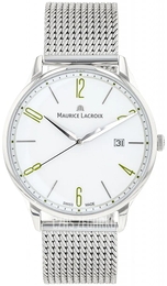 Maurice Lacroix Eliros Biały/Stal w odcieniu złota Ø40 mm EL1118-SS00S-120-D
