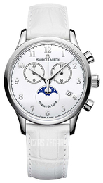Maurice Lacroix Les Classiques Ladies Biały/Skóra Ø38 mm LC1087-SS001-120-1