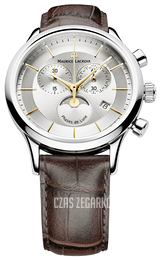 Maurice Lacroix Les Classiques Srebrny/Skóra Ø40 mm LC1148-SS001-132-1