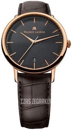 Maurice Lacroix Les Classiques Czarny/Skóra Ø38 mm LC6007-PG101-330