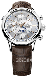 Maurice Lacroix Les Classiques Srebrny/Skóra Ø41 mm LC6078-SS001-131-2