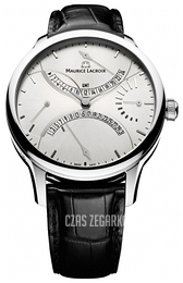 Maurice Lacroix Masterpiece Srebrny/Skóra Ø43 mm MP6518-SS001-130-1