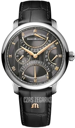 Maurice Lacroix Masterpiece Czarny/Skóra Ø43 mm MP6538-SS001-310-1