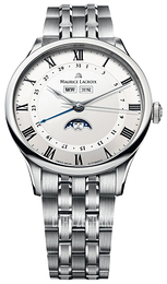 Maurice Lacroix Masterpiece Biały/Stal Ø40 mm MP6607-SS002-112-1