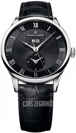 Maurice Lacroix Masterpiece Czarny/Skóra Ø40 mm MP6707-SS001-310