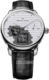 Maurice Lacroix Maurice Lacroix Masterpiece Srebrny/Skóra Ø43 mm MP7158-SS001-909