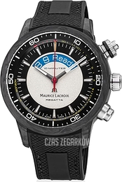 Maurice Lacroix Pontos Czarny/Skóra Ø45 mm PT6019-CAB01-330-1