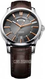 Maurice Lacroix Pontos Czarny/Skóra Ø40 mm PT6158-SS001-03E