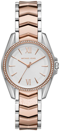 Michael Kors Srebrny/Stal w kolorze różowego złota Ø33 mm MK1023