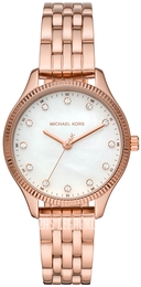 Michael Kors Lexington Biały/Stal w kolorze różowego złota Ø36 mm MK1025