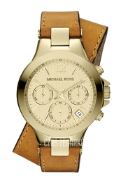 Michael Kors Peyton Żółte złoto/Skóra Ø38 mm MK2261