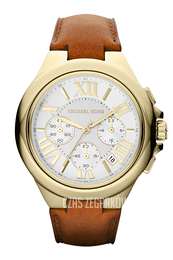 Michael Kors Camille Srebrny/Skóra Ø43 mm MK2266