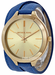 Michael Kors Żółte złoto/Skóra Ø41 mm MK2286