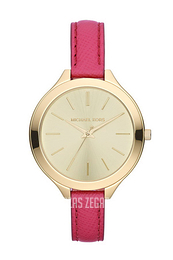 Michael Kors Runway Żółte złoto/Skóra Ø42 mm MK2298