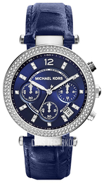 Michael Kors Niebieski/Skóra Ø39 mm MK2384
