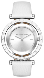 Michael Kors Srebrny/Skóra Ø33 mm MK2524