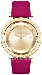 Michael Kors Żółte złoto/Skóra Ø33 mm MK2525