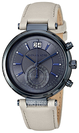 Michael Kors Sawyer Szary/Skóra Ø39 mm MK2630