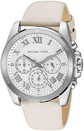 Michael Kors Brecken Srebrny/Skóra Ø42 mm MK2633