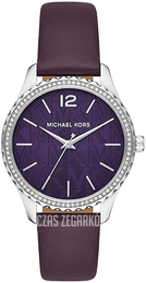 Michael Kors Layton Purpurowy/Skóra Ø38 mm MK2924